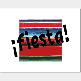 Fiesta serape print Posters and Art